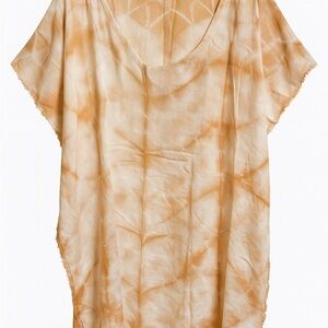 Chic Tan Tie-Dye Swim Cover-Up